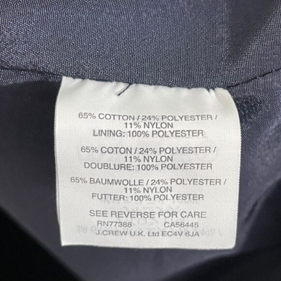 J.Crew Size 2 Mini Dress Blue Vineyard Jacquard Sleeveless A-Line - Picture 8 of 10